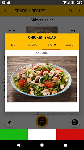 What Cooking Today? Recipes Screen 3