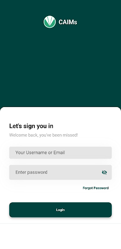 Android application CAIMS v2 screenshort