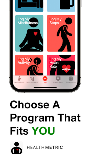 Android application HealthMetric screenshort