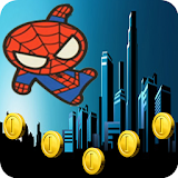 Subway jump Spiderman run icon