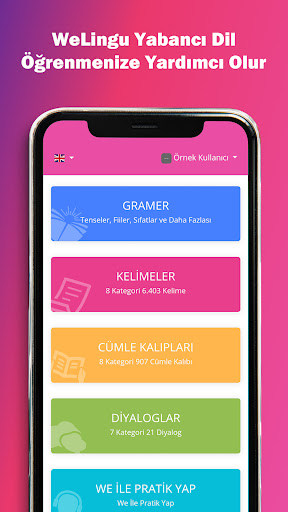 Android application WeLingu | Yabancı Dil Öğren screenshort