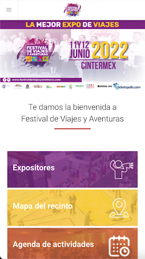 Android application Festival de viajes y aventuras screenshort