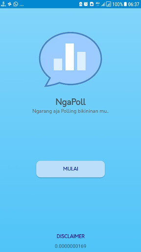Android application Ngarang Polling ( Quick Count screenshort