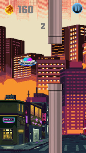 Android application Robo Flappy Ship - Cop Fly 2D screenshort