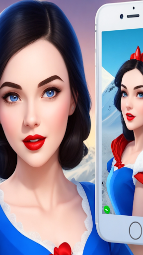 Android application Snow White Video Call Prank screenshort