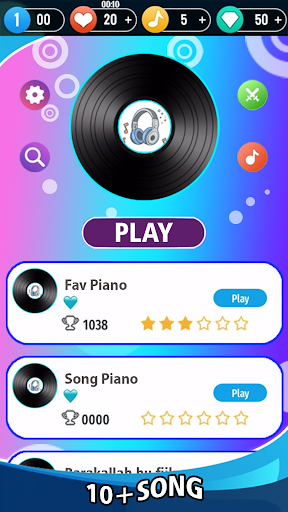 Android application Piano Tiles Cartoon Cat screenshort