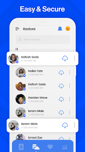 Contacts Backup & Transfer App Screen 3
