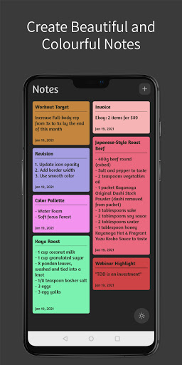 Android application Notes - Save Ideas screenshort