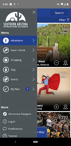 Android application Southern Arizona Attractions screenshort