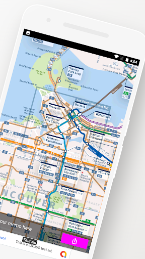 VANCOUVER METRO SKYTRAIN BLINE Screen 2