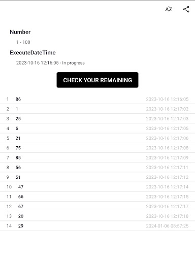 NumberDrawApp Screen 2