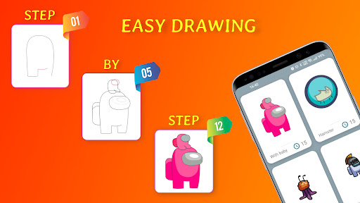 How to draw Among Us character Screenshot 1 - AppWisp.com