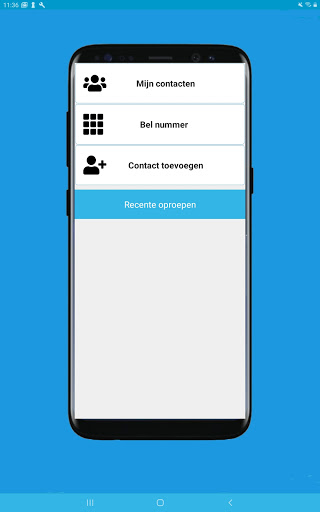 Android application SIM Telefoon Demo screenshort