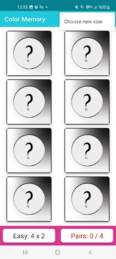 Color Memory - Matching Puzzle Screen 2