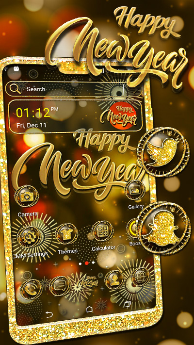 NewYear Launcher Theme - 2.3 - (Android)