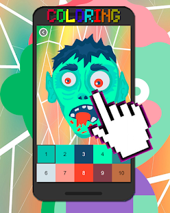 Zombie Color Tap Number Pixel 2.0 APK screenshots 5