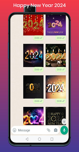Happy New Year 2024 Stickers Screen 2