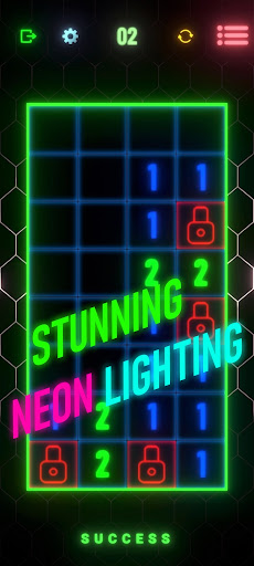 Neon Minesweeper Pro Screen 2