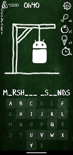 Android application Hangman screenshort