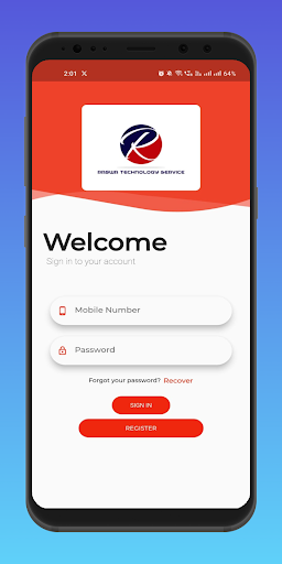 Android application Raswapay screenshort