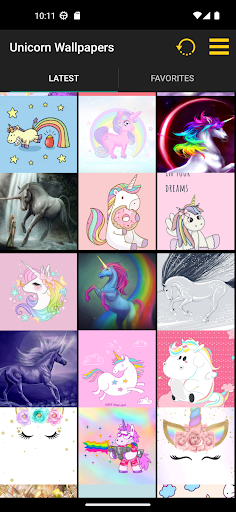 Android application Unicorn Wallpapers screenshort