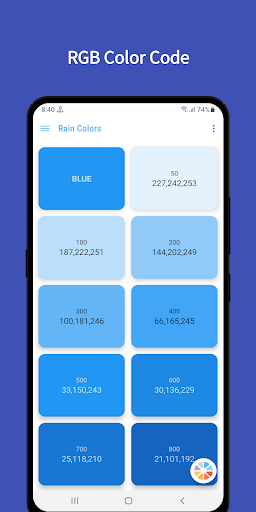 Rain Colors - Color Palette Screen 2
