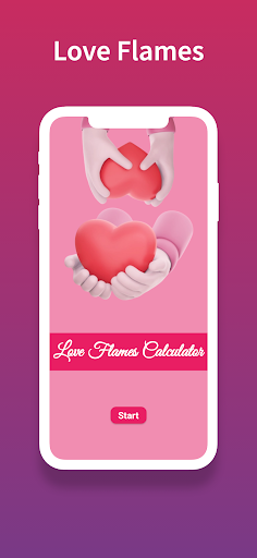 Android application Love Flames:Calculate bestLove screenshort