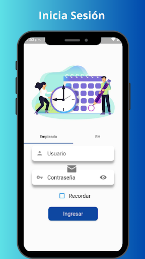 Android application RP Asistencia screenshort