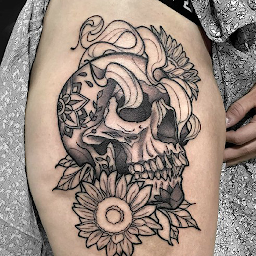 「Skull Tattoo Design」圖示圖片