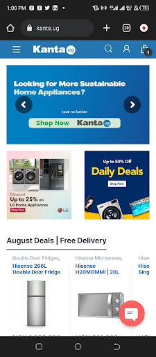 Android application Kanta - Online Shopping App screenshort