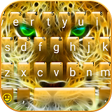 Golden Attacking Cheetah Keyboard Theme icon