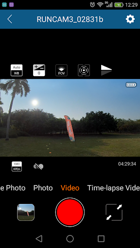 RunCam App Screen 3
