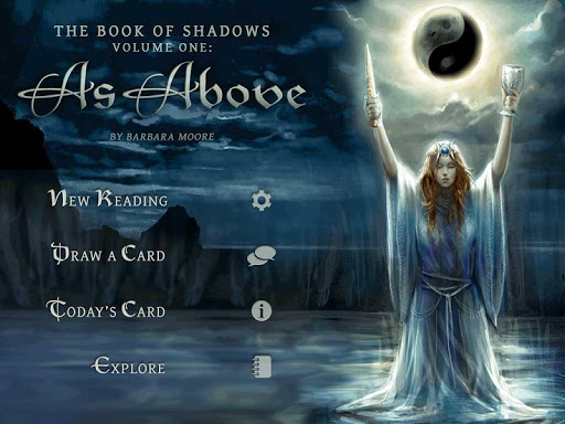 Screenshot of Book of Shadows Tarot As Above