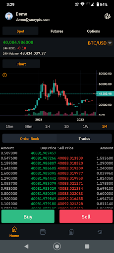 Ya Crypto - Exchange Platform Screen 3
