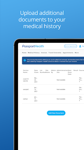 Passport Health Screenshot