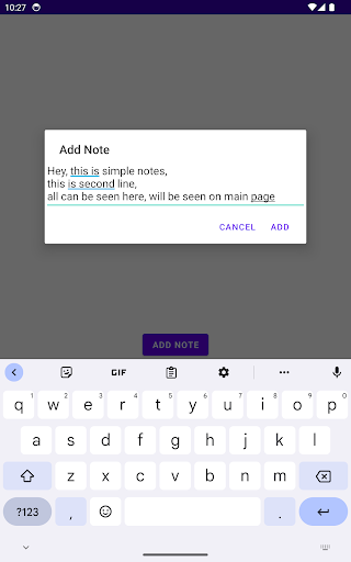 Notes Screen 3