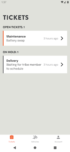 Android application V-Care screenshort