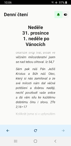 Android application Denní čtení screenshort