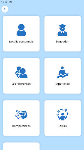 Aperçu de l'application