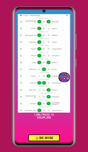 Betunda: 2 odds 5 odds 10 odds Screen 3