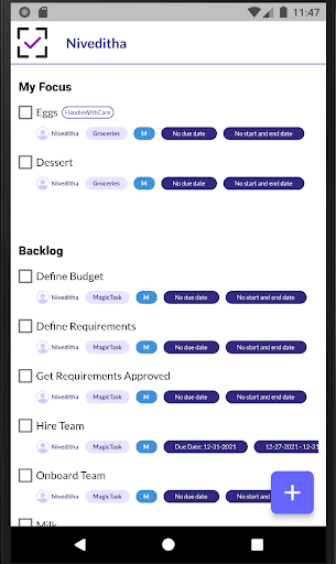 MagicTask Screen 2