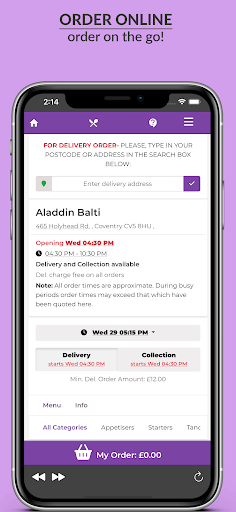 Aladdin Balti Screen 2