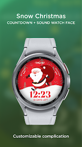 Christmas countdown watch face