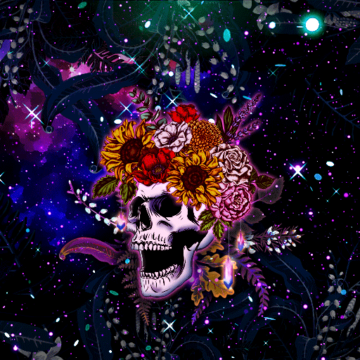 Skull in Universe - Wallpaper logo