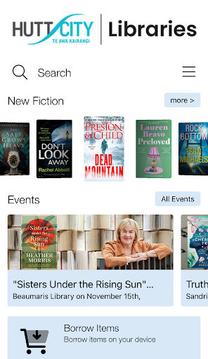 Android application Hutt City Libraries screenshort