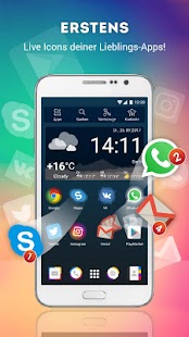 Schermata Android di Launcher Live-Symbole