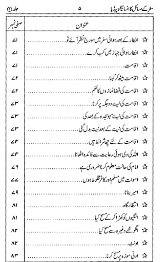Safar K Masail Ka Encyclopedia Screen 3