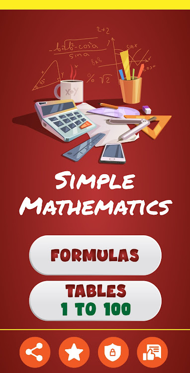 Basic Math Formulas and Tables - 1.1 - (Android)