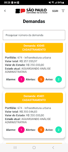 Convênios SGRI Screen 3