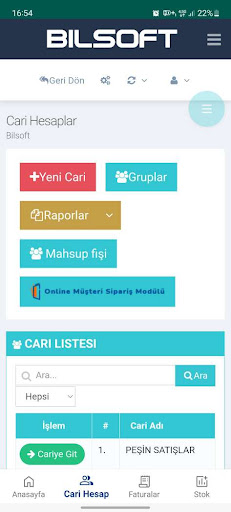 Bilsoft Mobil Ön Muhasebe V2 Screen 3